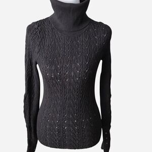 FP Movement by Free People Charcoal Turtleneck Sweater